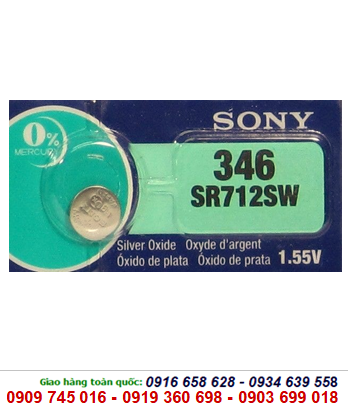 Sony SR712SW-346 , Pin đồng hồ 1,55v Silver Oxide Sony SR712SW-346 chính hãng